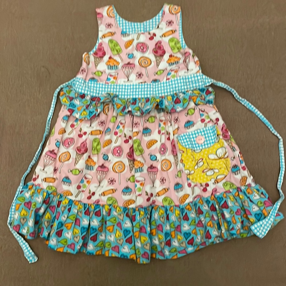 Jelly The Pug Sleeveless Ice Cream Candy Dress size 6